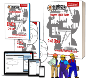 C45 Electrical Sign Contractor exam course with Trade Manual, CD.s, DVDs, & Online Practice Tests